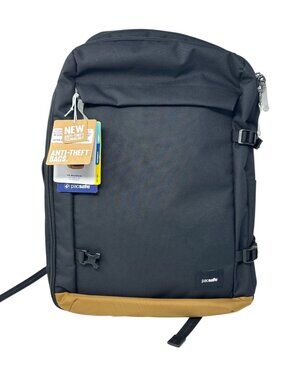 NWT Pacsafe GO 44L Anti-Theft Carry-On Backpack Jet Black Travel Bag Suitcase